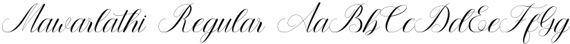 Mawarlathi Regular font
