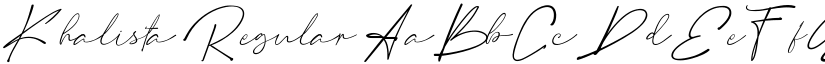 Khalista Regular font