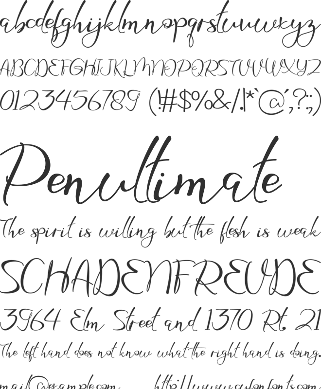 Rathya font preview