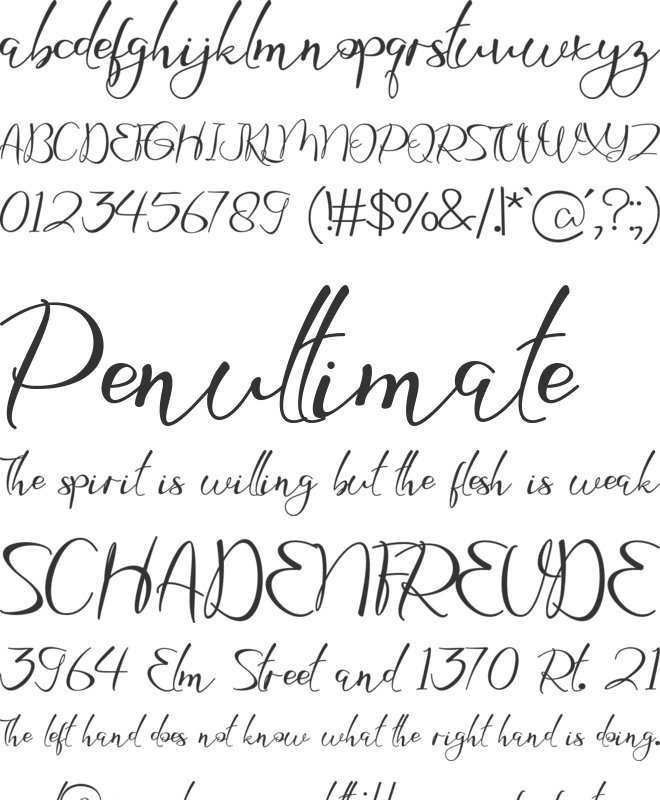 Rathya font preview