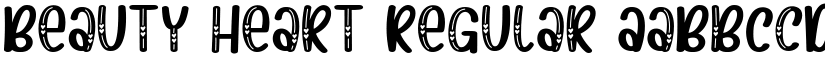 Beauty heart Regular font