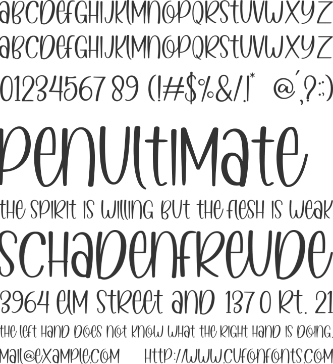 Yellow Monkey font preview