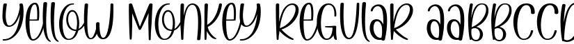Yellow Monkey Regular font