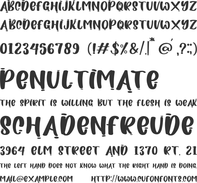 Power Dream font preview