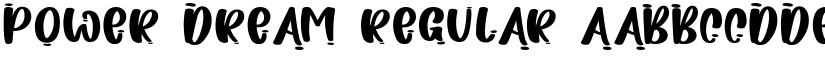Power Dream Regular font
