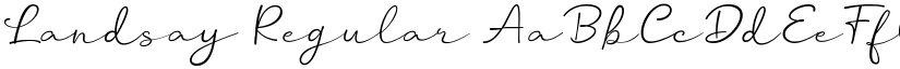 Landsay Regular font