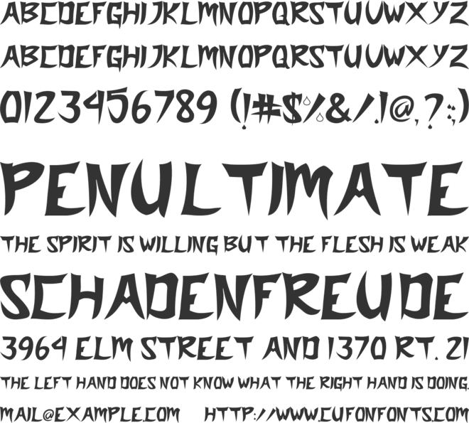 Hi Xiaobo font preview