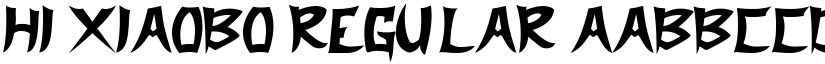 Hi Xiaobo Regular font