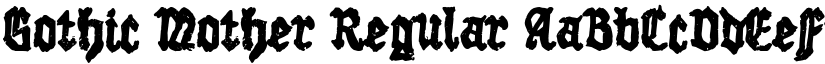Gothic Mother Regular font