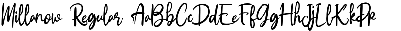 Millanow Regular font