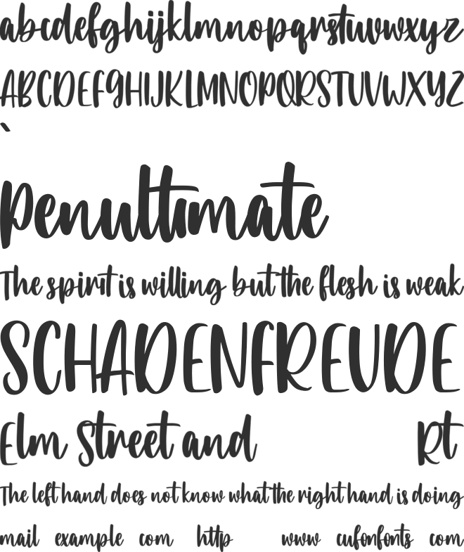 Adamslor Free font preview