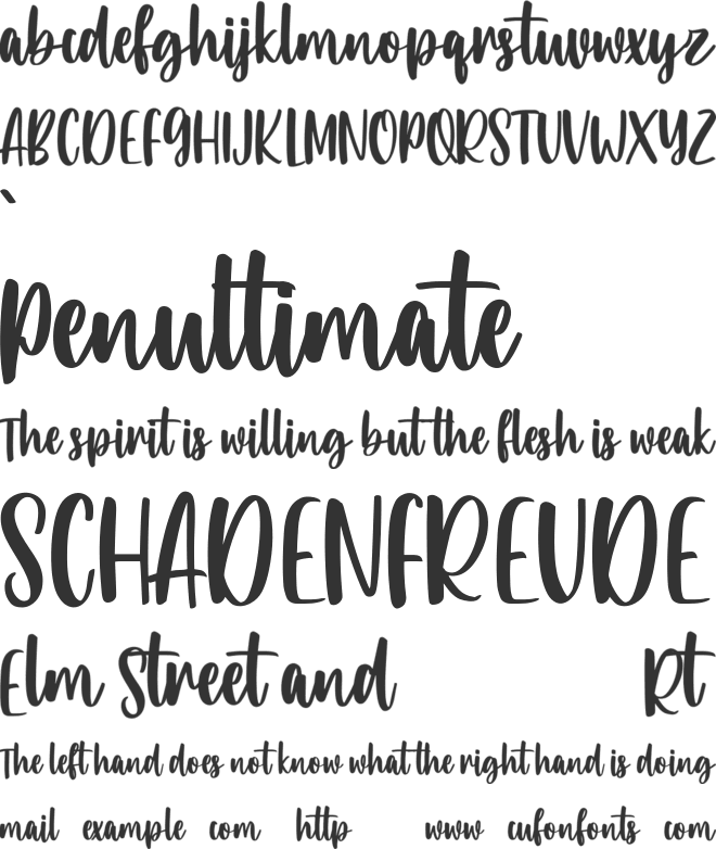 Adamslor Free font preview