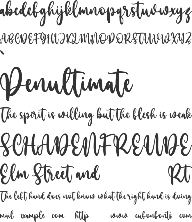 Mollekula Free font preview