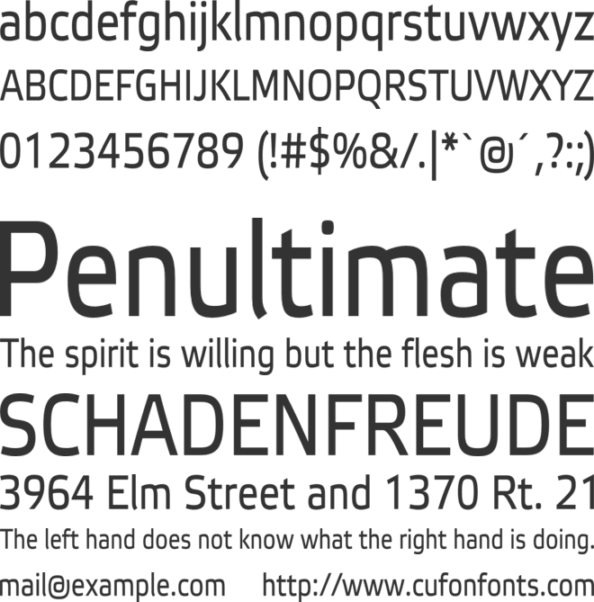 Etelka Narrow Text Pro font preview