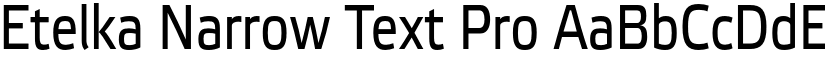 Etelka Narrow Text Pro font