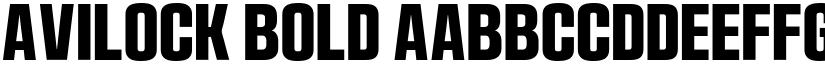 Avilock Bold font