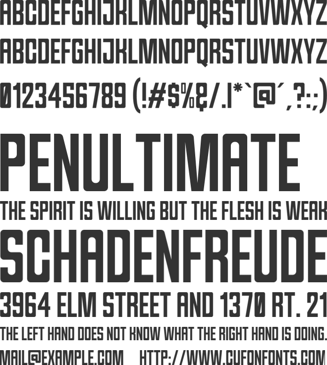 Brandford font preview