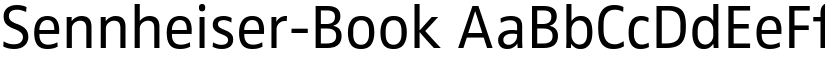 Sennheiser-Book font