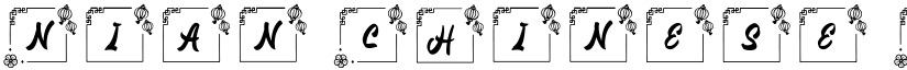 Nian Chinese Monogram Regular font