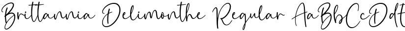 Brittannia Delimonthe Regular font