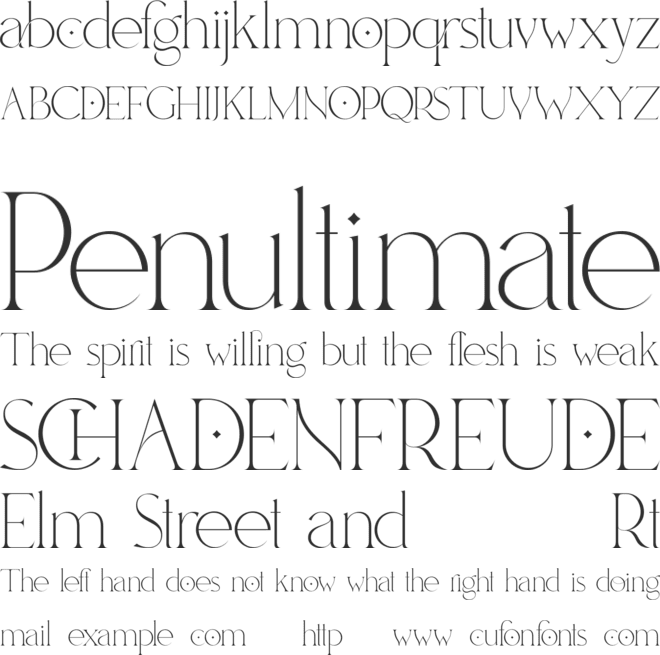 Bechilo font preview