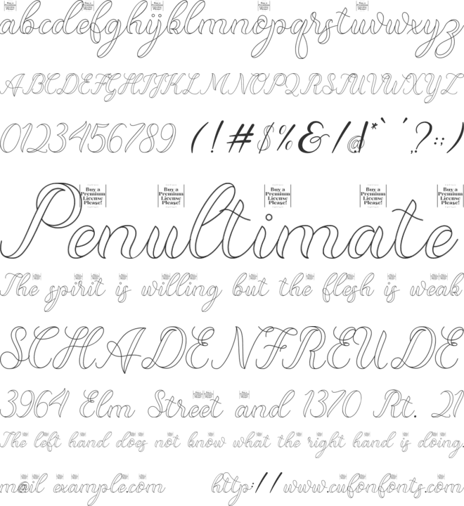 Dominica Outline - Personal Use font preview