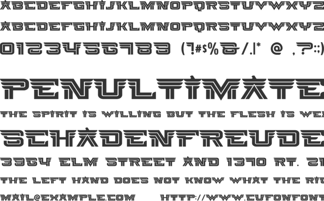 Wolfalcon font preview