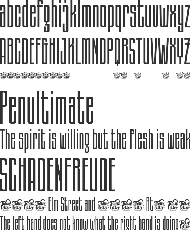 AKAGEEH trial font preview