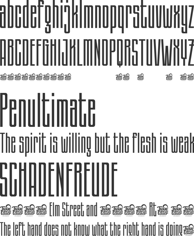 AKAGEEH trial font preview