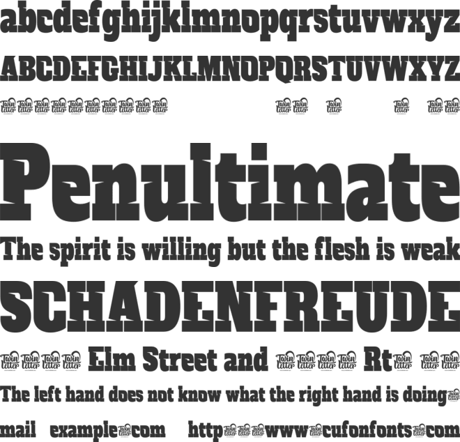 MREYBOLL font preview