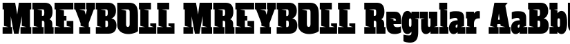 MREYBOLL MREYBOLL Regular font