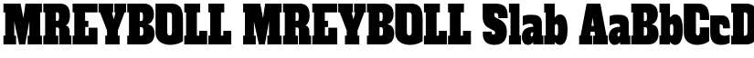 MREYBOLL MREYBOLL Slab font