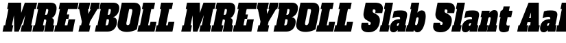 MREYBOLL MREYBOLL Slab Slant font