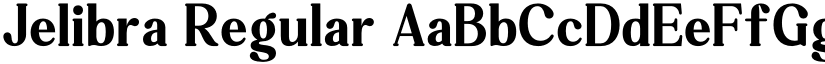 Jelibra Regular font