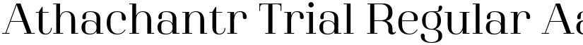 Athachantr Trial Regular font