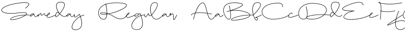 Sameday Regular font