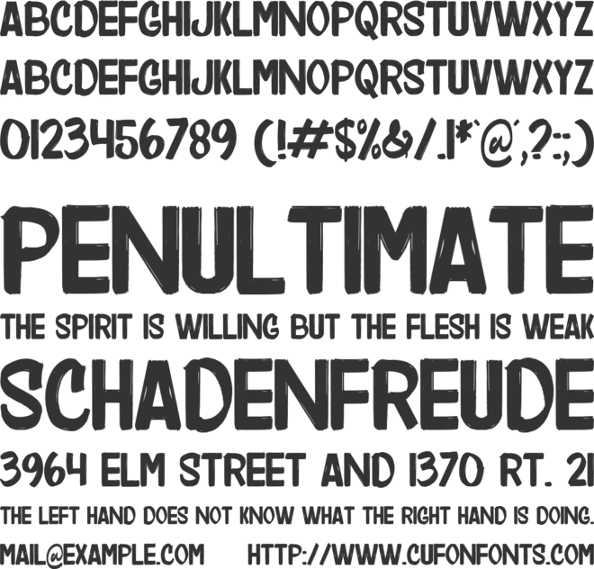 Rockers Garage font preview