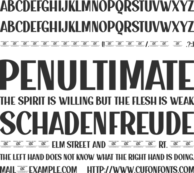 Quickcase font preview