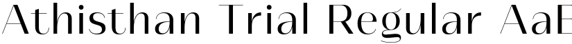 Athisthan Trial Regular font