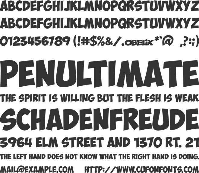 ObelixPro font preview