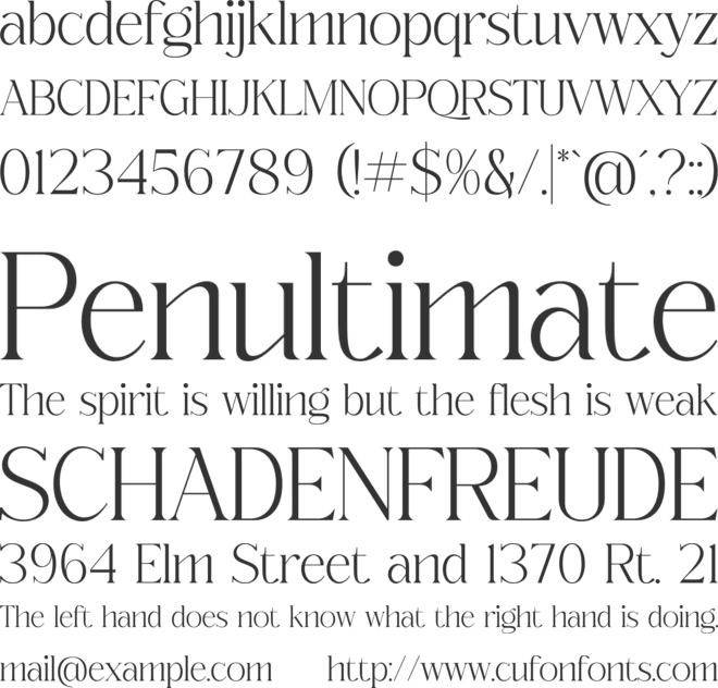 Qeraldin font preview