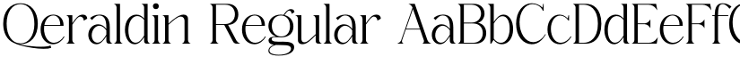 Qeraldin Regular font