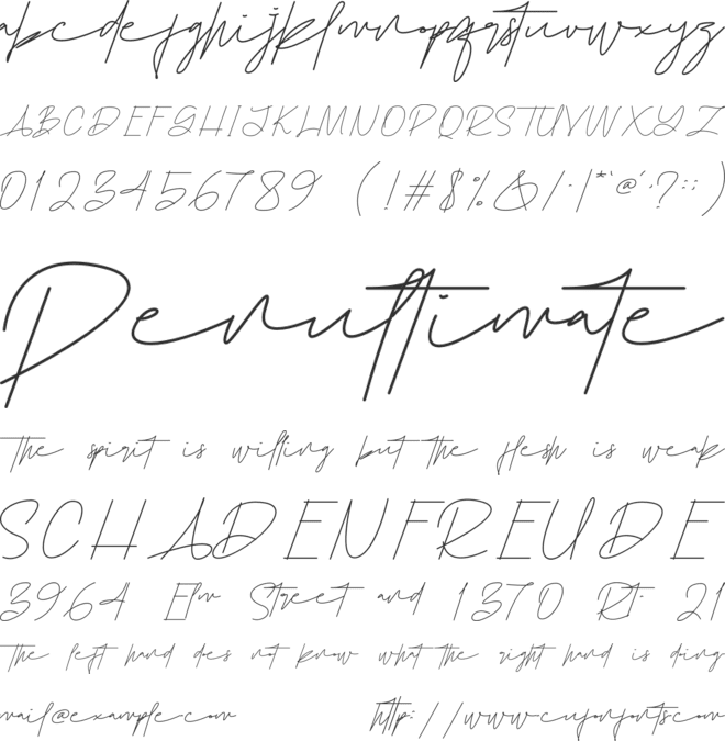 Homstane font preview