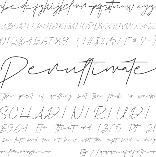 Homstane font preview