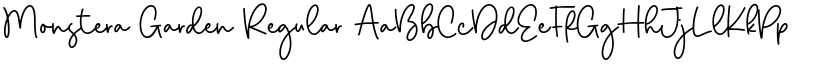 Monstera Garden Regular font