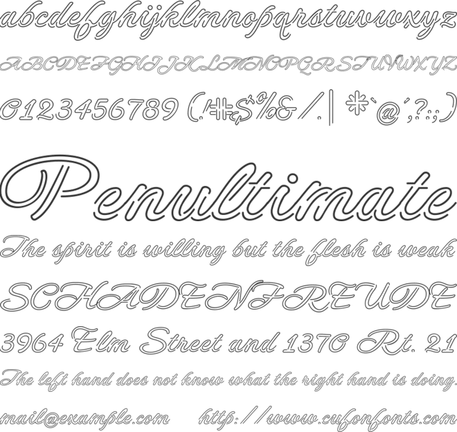 Neonderthaw font preview