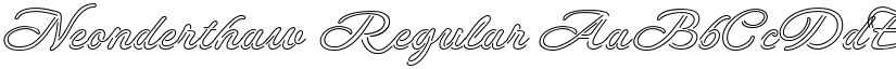 Neonderthaw Regular font