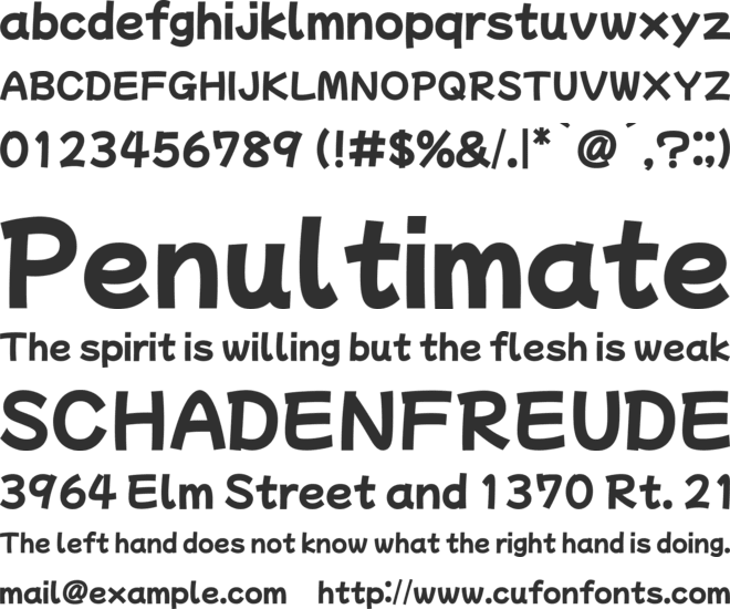 Mochiy Pop One font preview