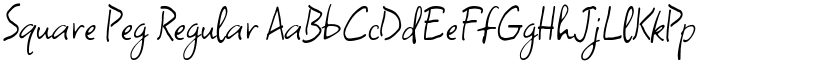 Square Peg Regular font