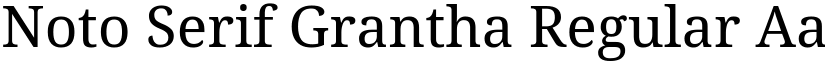 Noto Serif Grantha Regular font